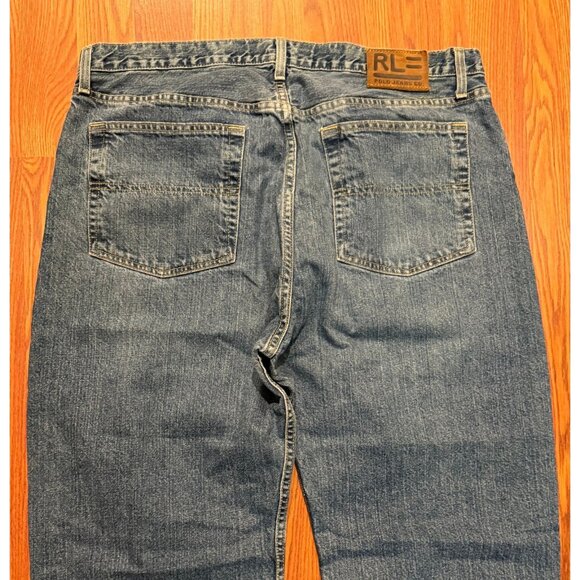 Polo Ralph Lauren Straight Leg Woodrow Denim Blue Jeans Mens  38x32 - Picture 1 of 9